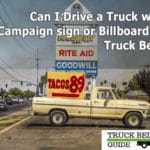 billboard on truck bed
