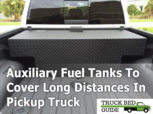 auxiliary fuel tank for truck bed