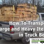 heavy load on truck bed