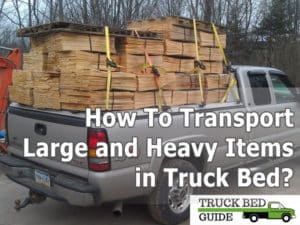 heavy load on truck bed