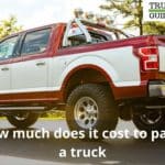 How much does it cost to paint a truck