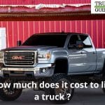 How much does it cost to lift a truck