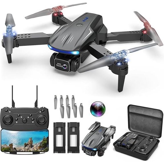 Drone with 1080P Camera 2 Batteries Carrying Case