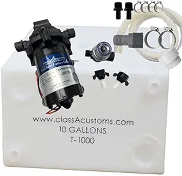 ClassAcustoms 10-Gallon RV Fresh Water Tank Kit