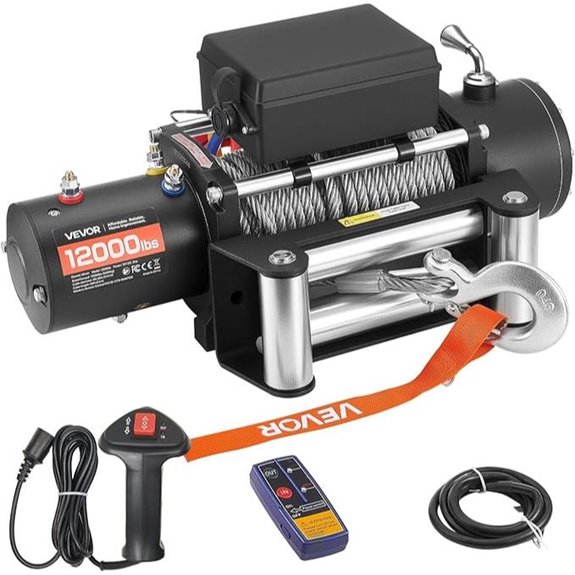 VEVOR 12,000 lbs Electric Winch with Remote
