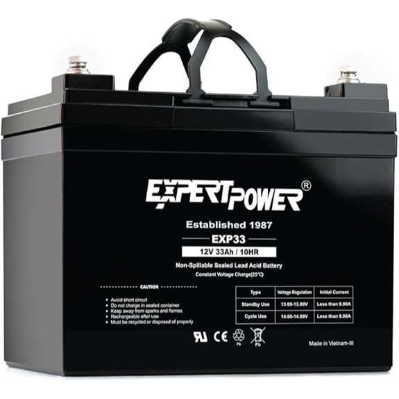 ExpertPower 12v 33ah Rechargeable Deep Cycle Battery [EXP1233 ]