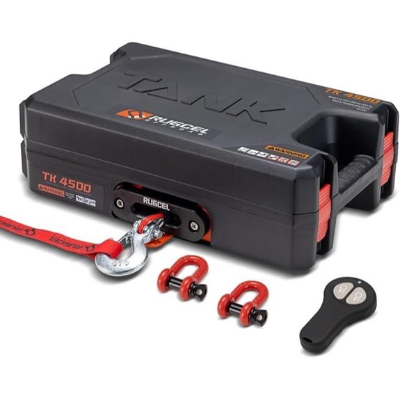 RUGCEL 12V Electric Portable Winch with Remote
