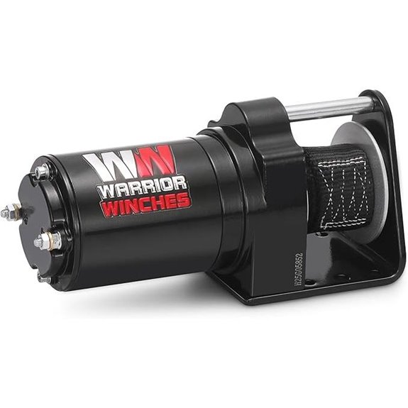 Warrior 12V Electric Snow Plow Winch (600 lbs)