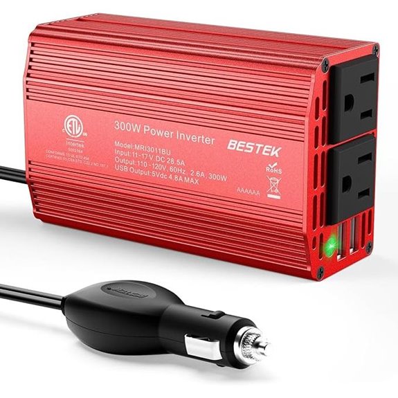 BESTEK 12V to 110V Power Inverter with Dual USB