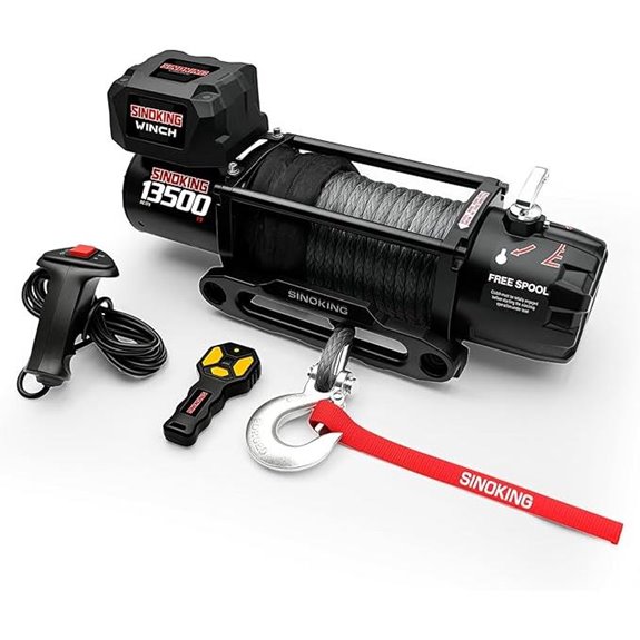 SINOKING 13500 lb Electric Winch with Remote