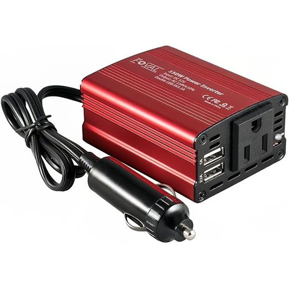 FOVAL 150W Car Inverter with USB Charger