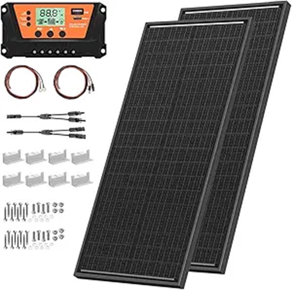 200W Solar Panel Kit with Charge Controller