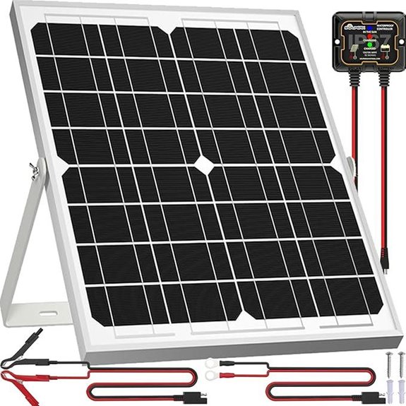 SOLPERK 20W Solar Panel Kit with Controller & Mount
