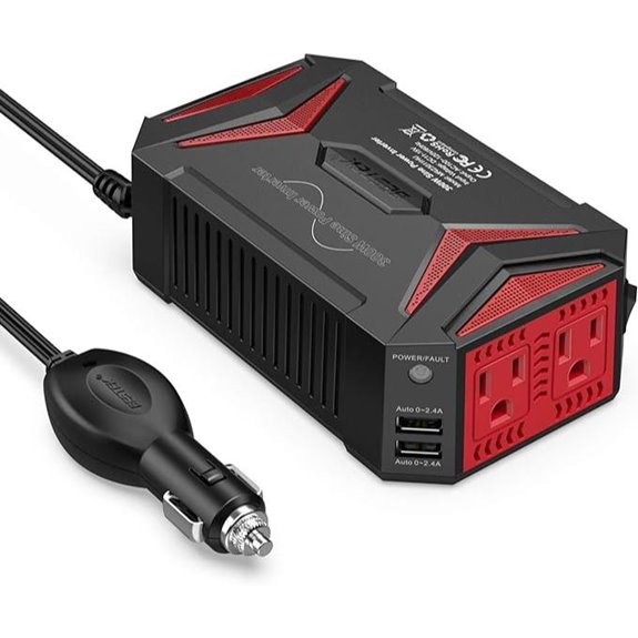 BESTEK 300W Pure Sine Wave Car Power Inverter