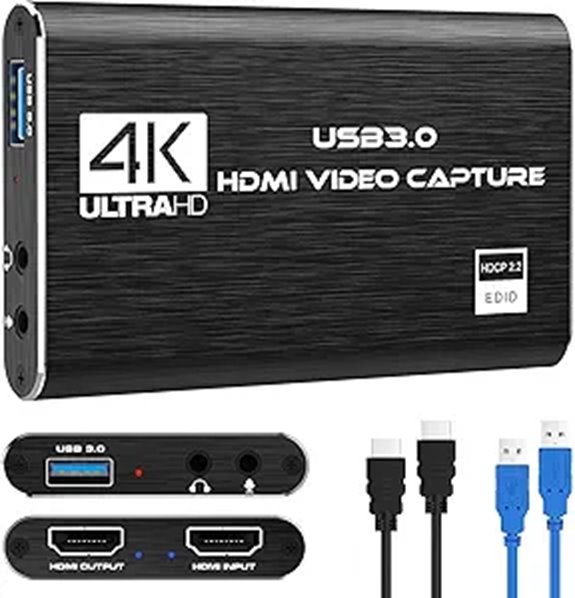 4K HDMI Capture Card for Switch PS Xbox PC