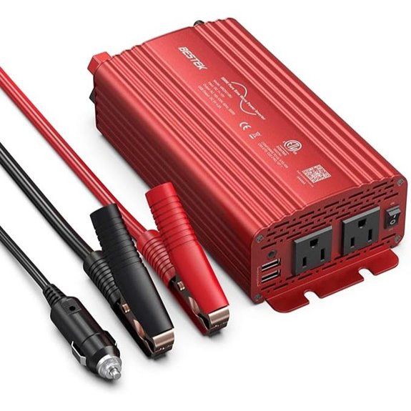 BESTEK 500W Pure Sine Wave Power Inverter with USB
