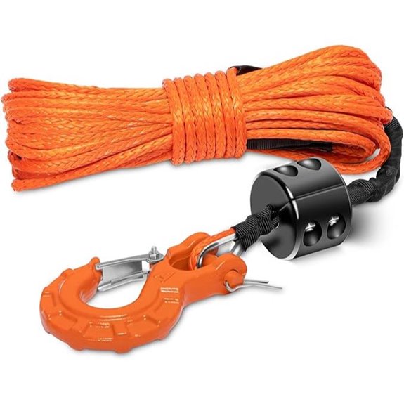 METOWARE Synthetic Winch Rope Kit (50ft 10,000 lbs)
