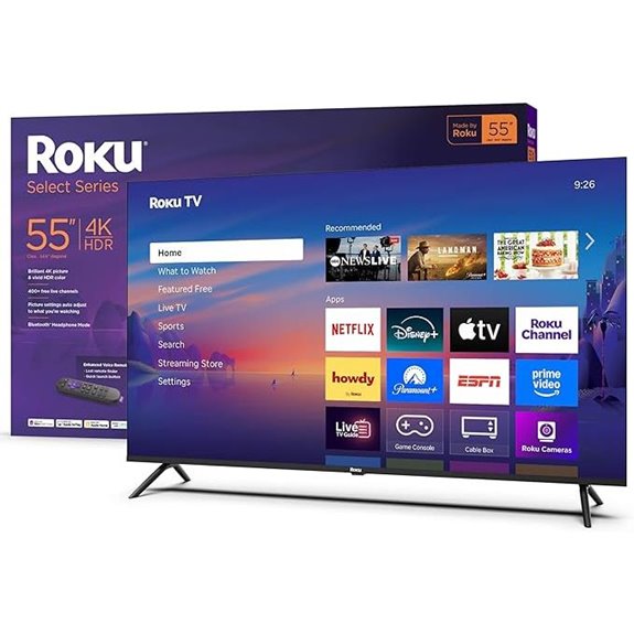 Roku 55-Inch 4K HDR Smart TV with Remote