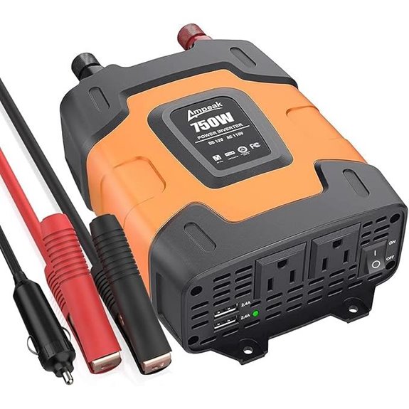 Ampeak 750W Power Inverter with Dual USB & Outlets