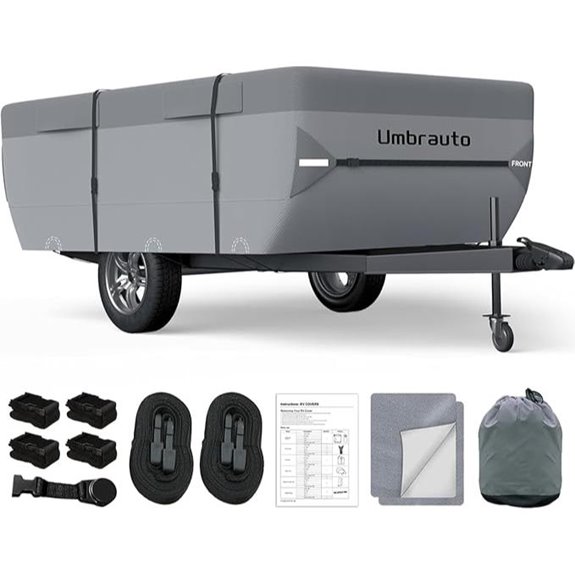 Umbrauto 7-Layer Waterproof Camper Cover for 8-10' Trailers