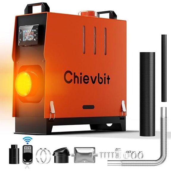 8KW Diesel Air Heater with Remote and LCD