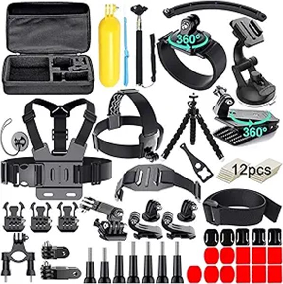 Action Camera Accessories Kit for GoPro & More