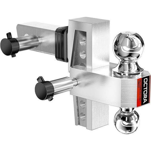 Adjustable 2-Inch Aluminum Trailer Hitch with Lock