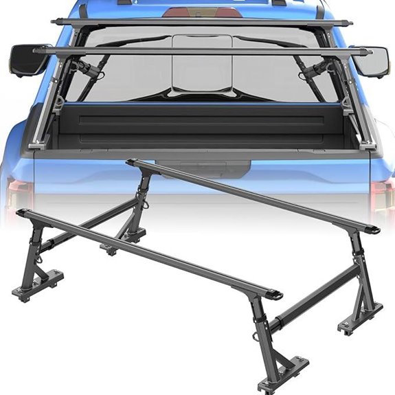 Adjustable Aluminum Truck Ladder Rack for Pickup Trucks