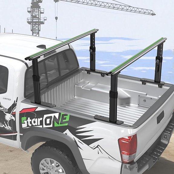 StarONE Adjustable Aluminum Truck Bed Ladder Rack