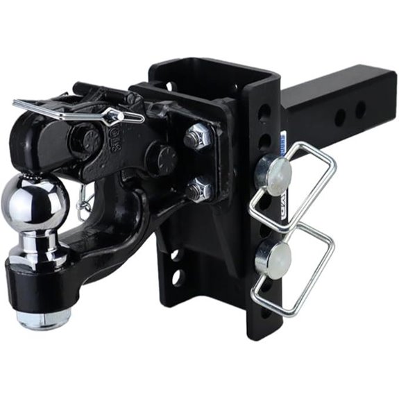 Shocker XR Adjustable Pintle & Ball Hitch