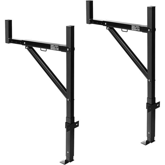 Extendable Steel Truck Ladder Rack with Adjustable Height