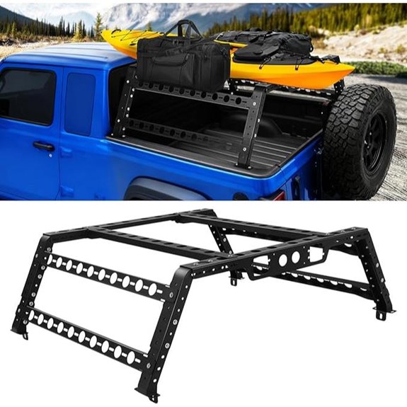 Overland Full-Size Truck Bed Rack Adjustable Steel