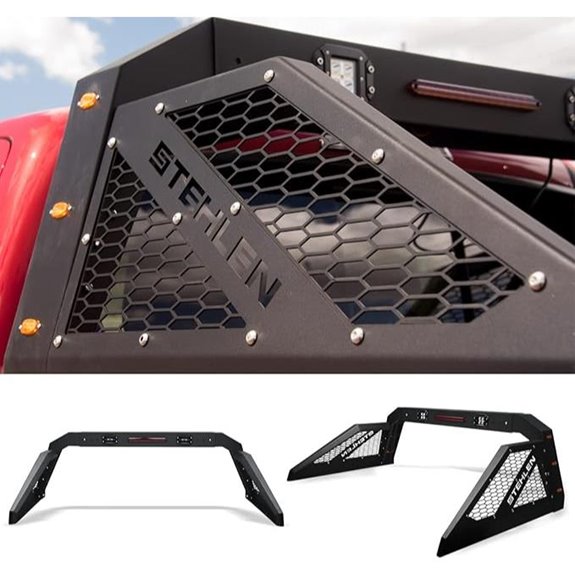 Stehlen Adjustable Truck Bed Chase Rack with Lights