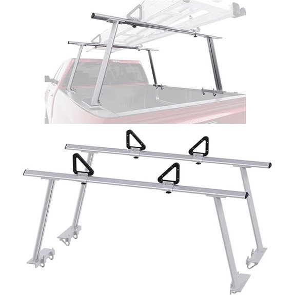 ECOTRIC Adjustable Truck Ladder Rack 1000lbs Capacity