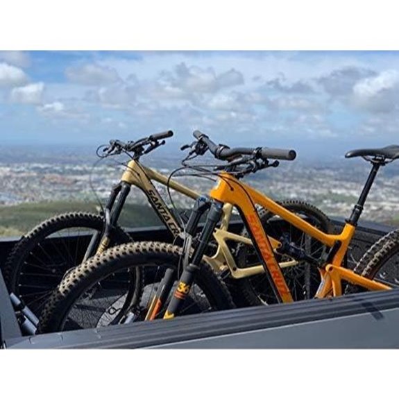 4-Bike Truck Bed Rack Aluminum No-Drill Installation