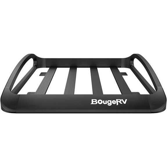 BougeRV Aluminum Roof Basket 47''x40''x8'' 150LBS Capacity