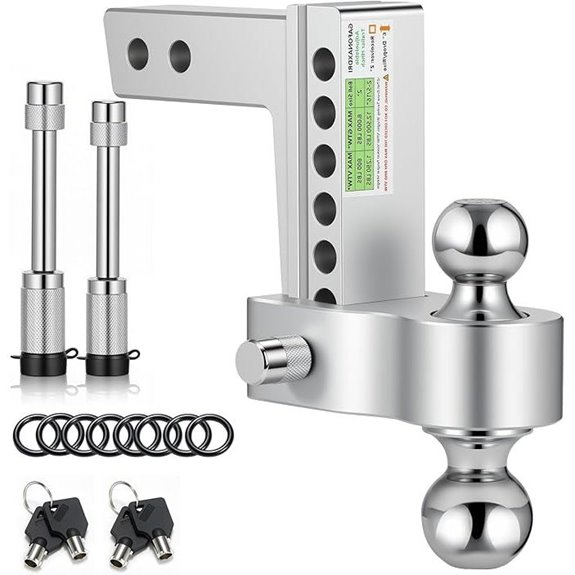 Aircraft Aluminum Trailer Hitch with Adjustable Ball