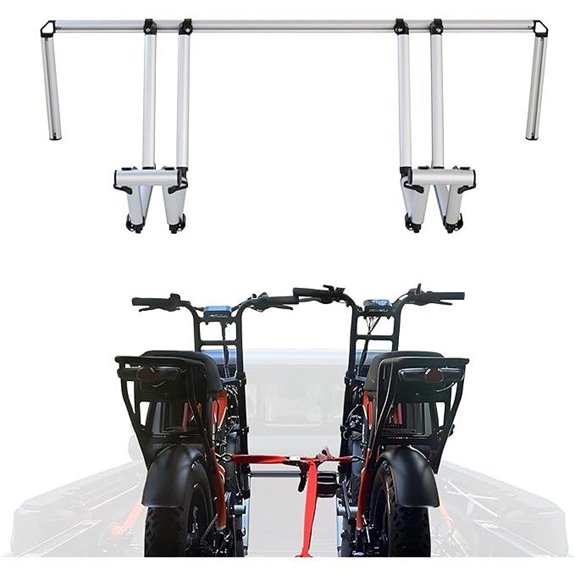 All-Aluminum Truck Bed Bike Rack with Fat Tire Kits