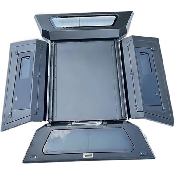 Aluminum Hardtop Canopy for Trucks with Sliding Windows