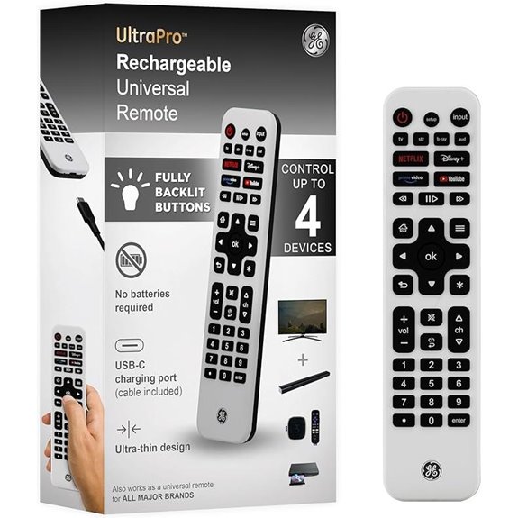 GE Universal Backlit Remote Control for Smart TVs