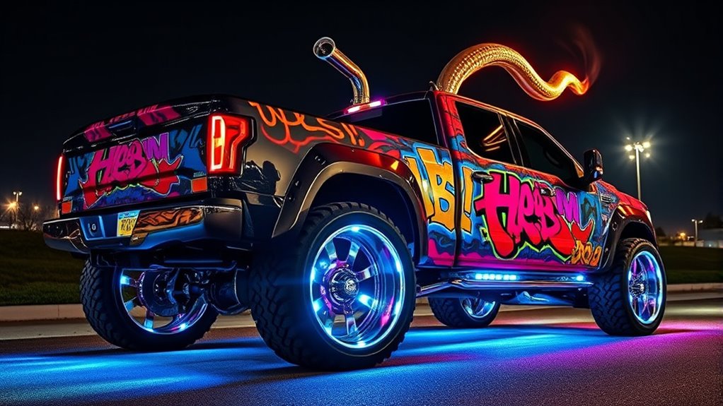 bold bright custom truck enhancements