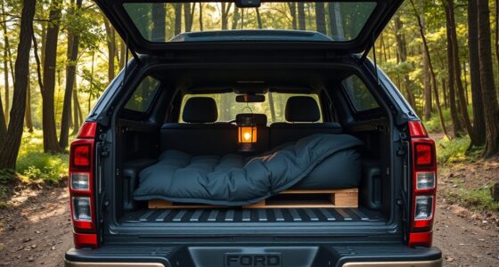 budget bed camping setup