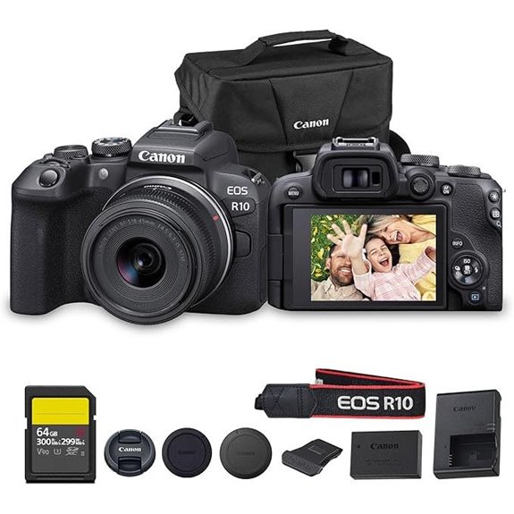 Canon EOS R10 Mirrorless Camera Kit with 64GB Card