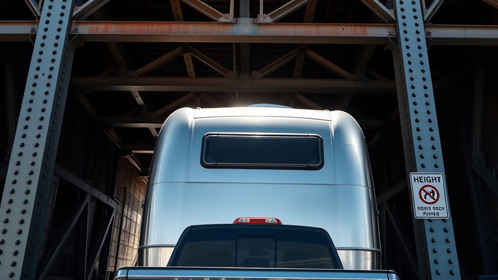 check bridge clearance signs