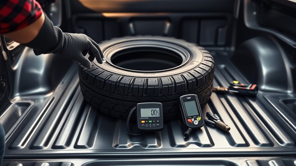 check tire tread and pressure