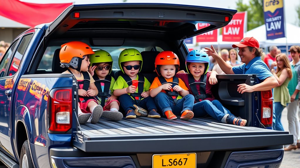 child pickup bed restrictions