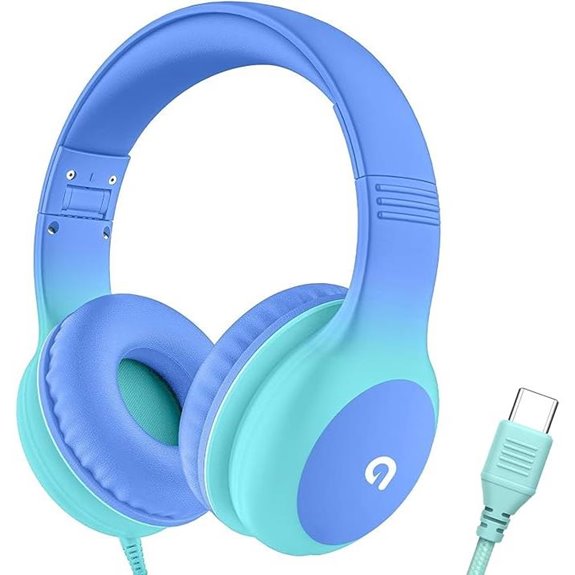 Kids Wired Headphones with USB-C Volume Limited