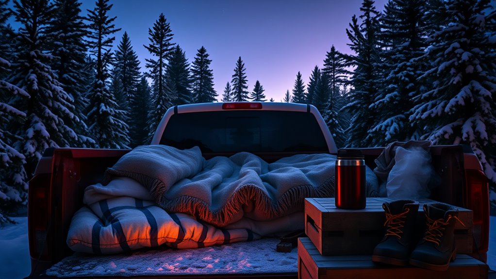 choose sheltered insulated campsite