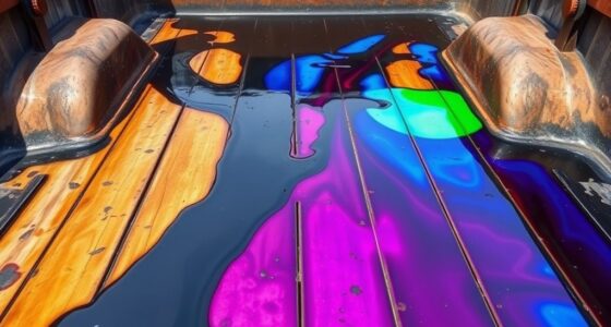 cleaning truck bed spills