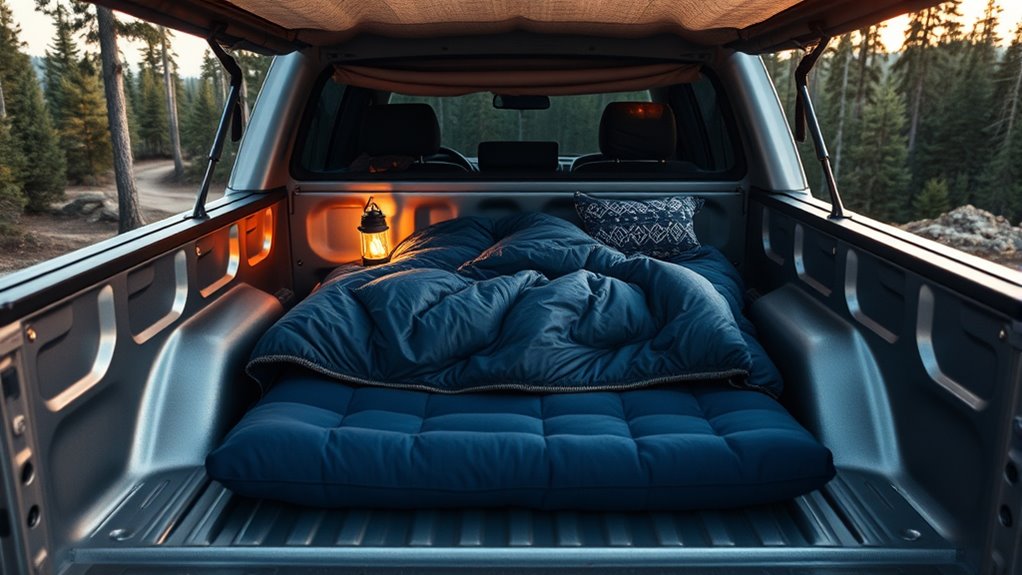 comfortable insulated sleeping setup